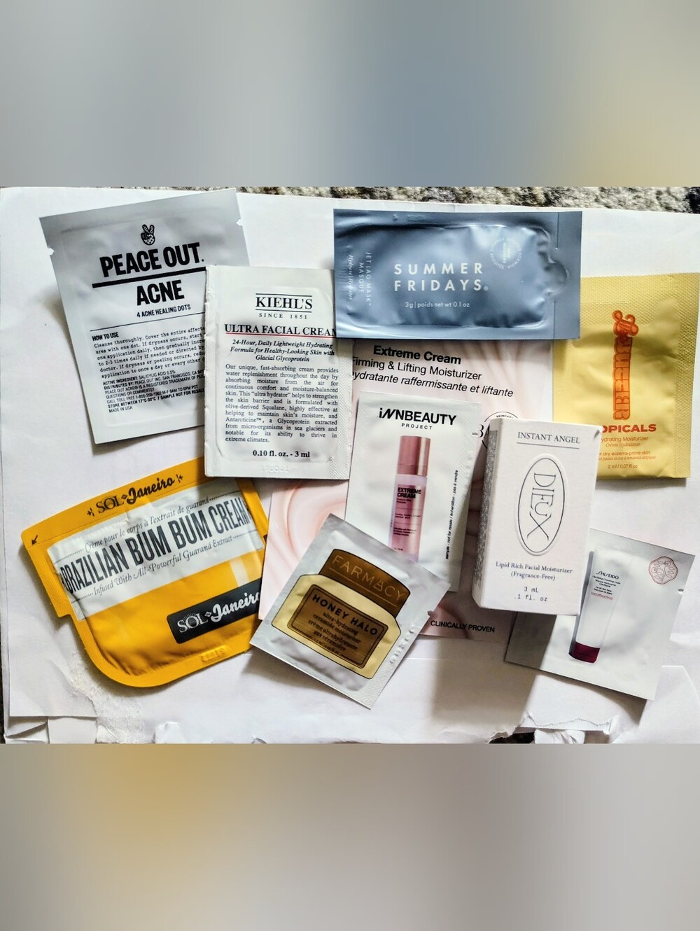 Facial Cream And serum Sample Pack - 9 Pc